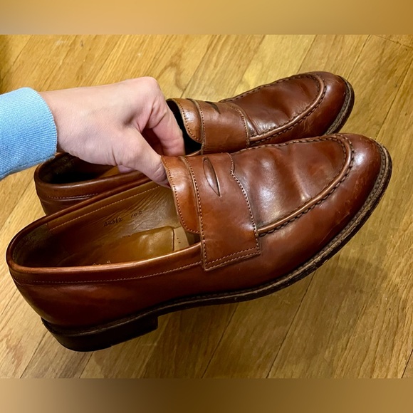 J. CREW LUDLOW PENNY LOAFERS 10 D Goodyear Welt A 4362 in English Tan - Picture 11 of 12